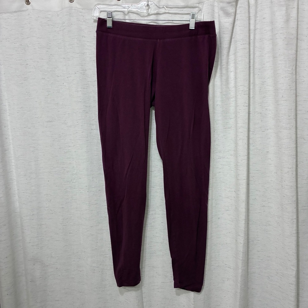 UGG Australia Womens Pima Cotton Leggings Burgundy Plum Comfy Lounge Large - Picture 2 of 8